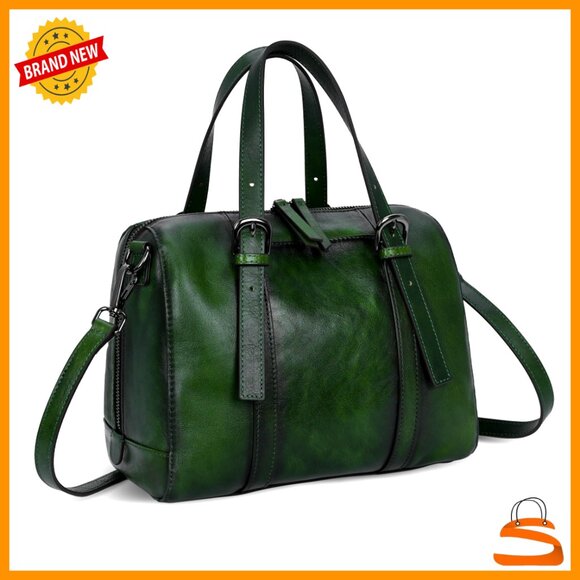 Genuine Leather Crossbody Bag Hobo Satchel Top Handle Tote Travel Purse